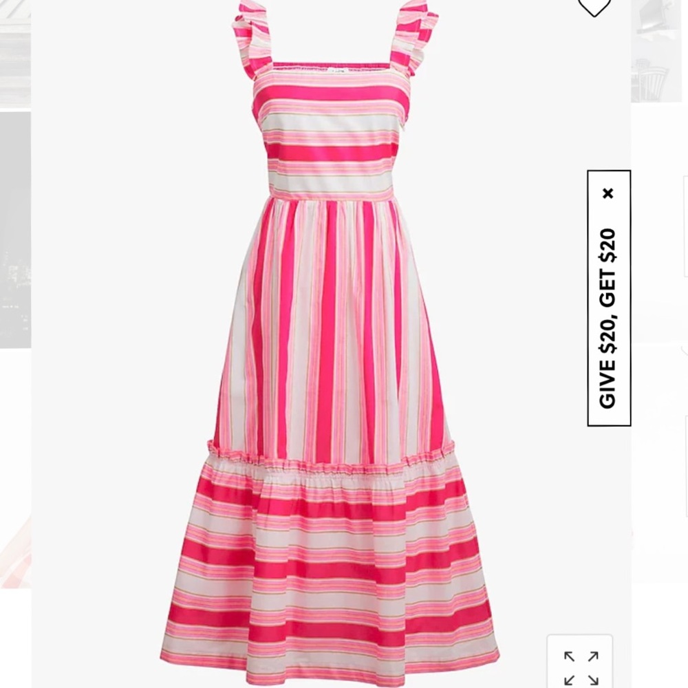 J Crew- Guava Spring Blossom Summer Dress- Size 00